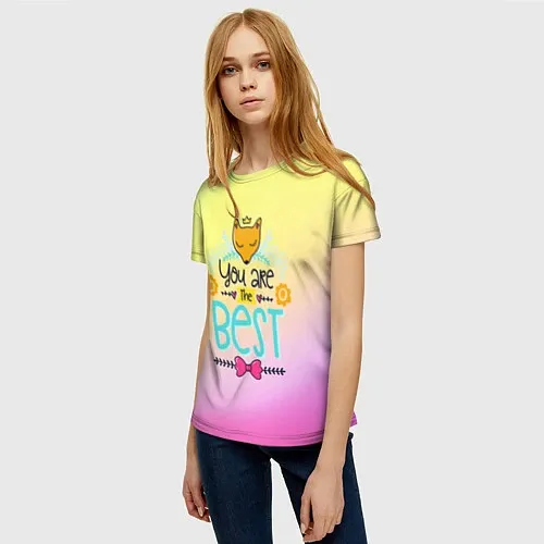 Женские 3D-футболки с надписями для женщин