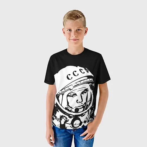 Детские 3D-футболки Юрий Гагарин