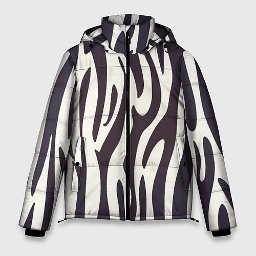 Мужские куртки с капюшоном с зебрами