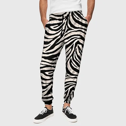 Мужские брюки с зебрами