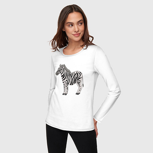Женские футболки с рукавом с зебрами