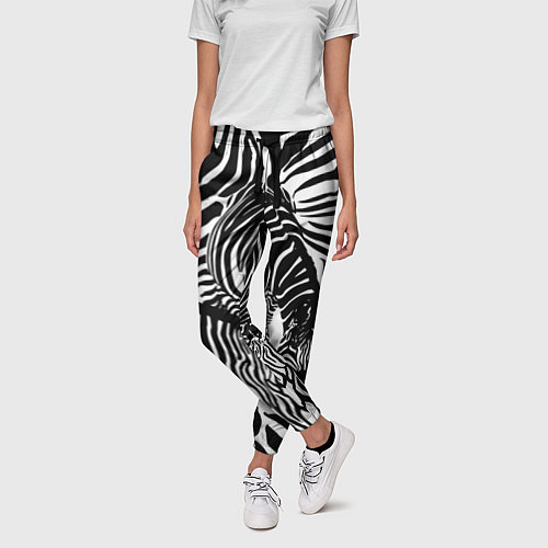Женские брюки с зебрами