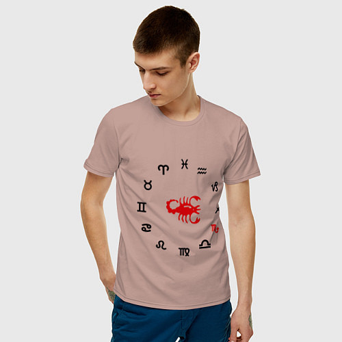 Мужские хлопковые футболки со знаками зодиака