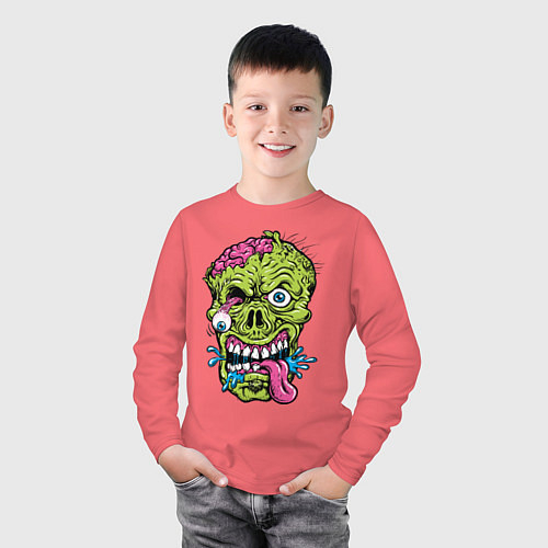 Детские футболки с рукавом с зомби