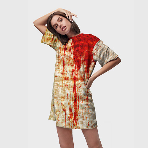 Женские длинные футболки с зомби